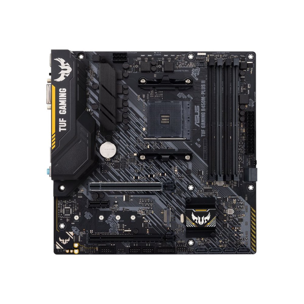ASUSTeK COMPUTER ASUS TUF GAMING B450M-PLUS II - moderkort - micro ATX - Socket AM4 - AMD B450