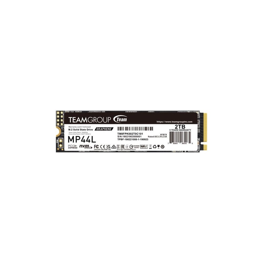 Team Group Team Group MP44L - SSD - 2 TB - PCIe 4.0 x4 (NVMe)