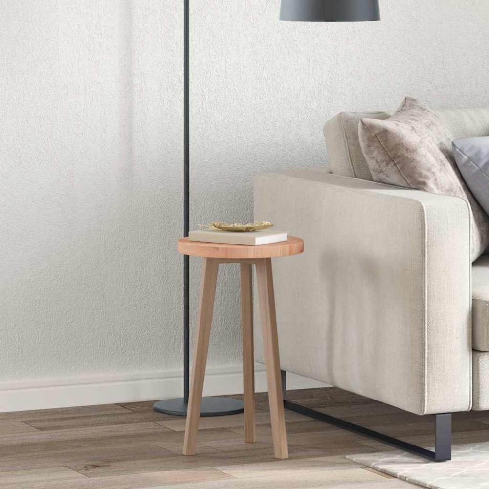 vidaXL Bordsskiva Övrigt Ljusbrun Ø 30 x 2.5 cm Solitt Ekträ