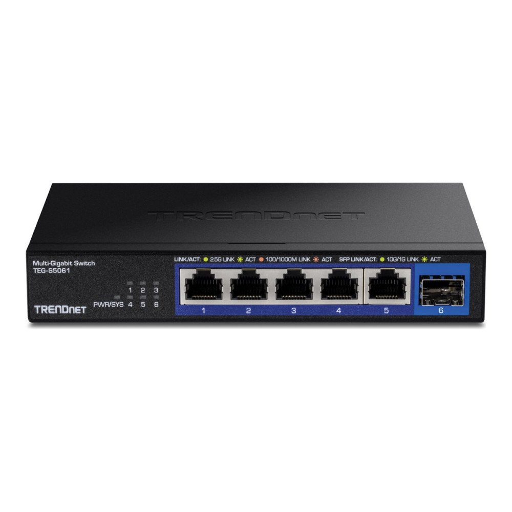 TRENDnet TRENDnet TEG-S5061 - Version v1.0R - switch - 6 portar - ohanterad - TAA-kompatibel