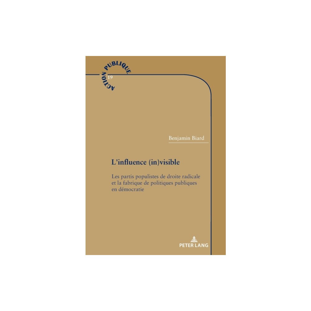 PIE - Peter Lang L'influence (in)visible (häftad, fre)