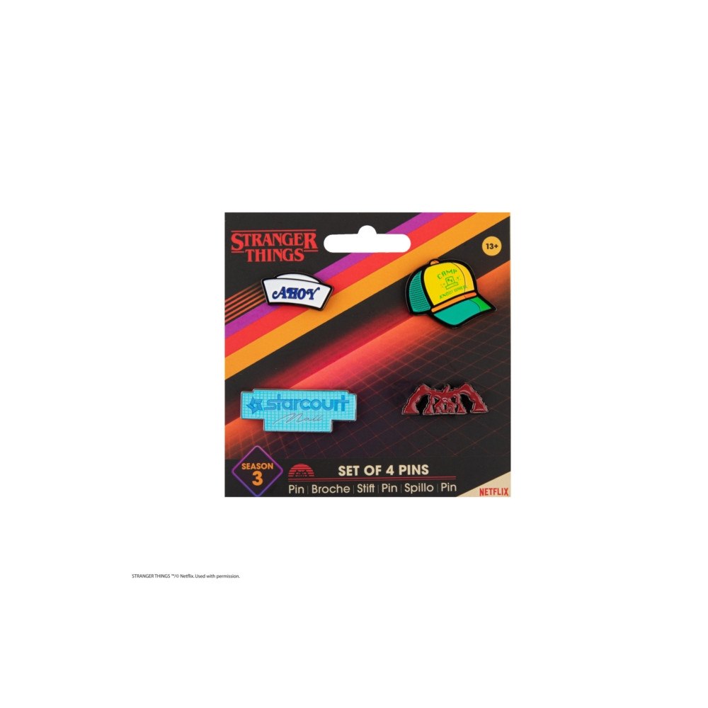 Wizard Alliance Pin set of 4 - Stranger Things Season 3