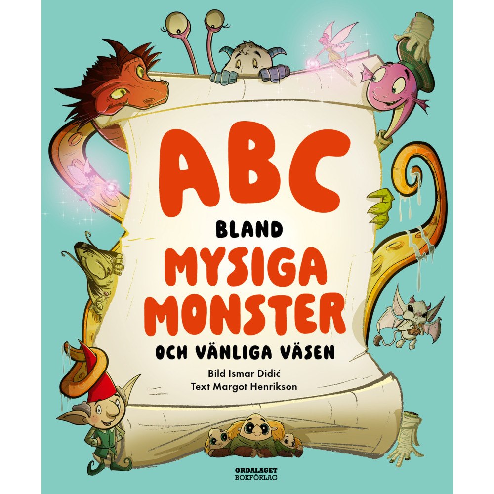 Margot Henrikson ABC bland mysiga monster och vänliga väsen (inbunden)