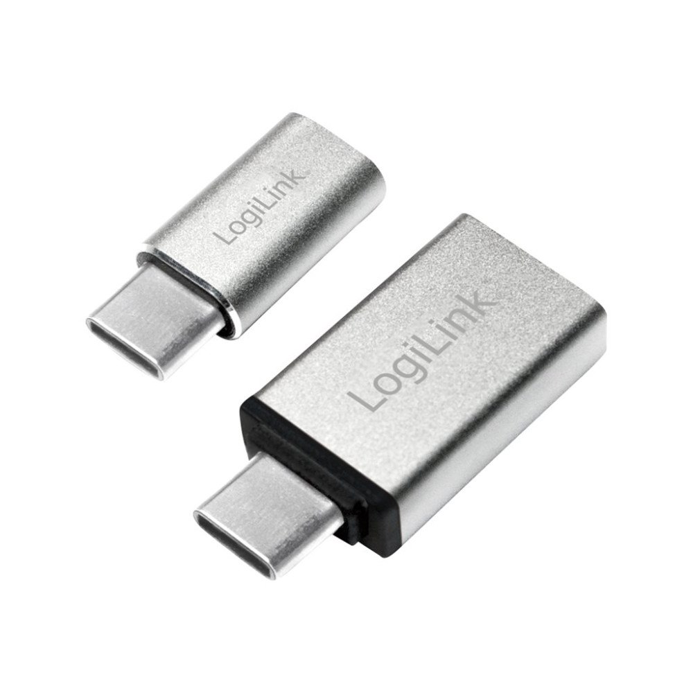 2direct LogiLink - USB-adaptersats - 24 pin USB-C till Micro-USB typ B, USB typ A