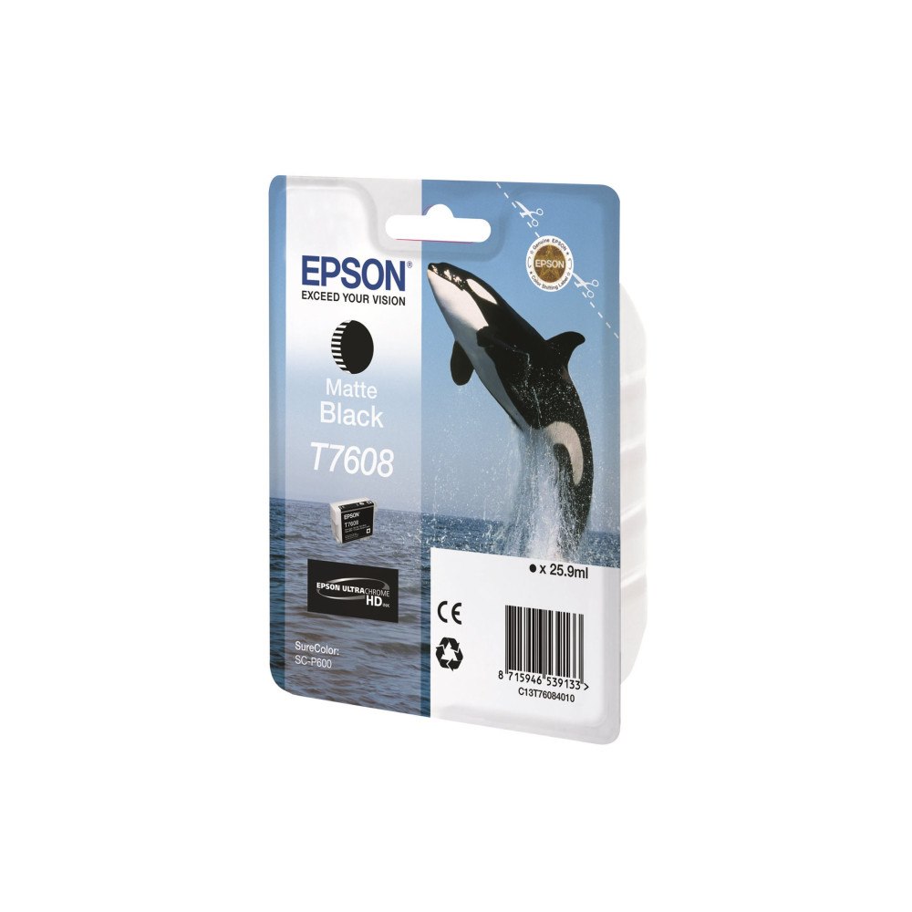 EPSON Epson T7608 - mattsvart - original - bläckpatron