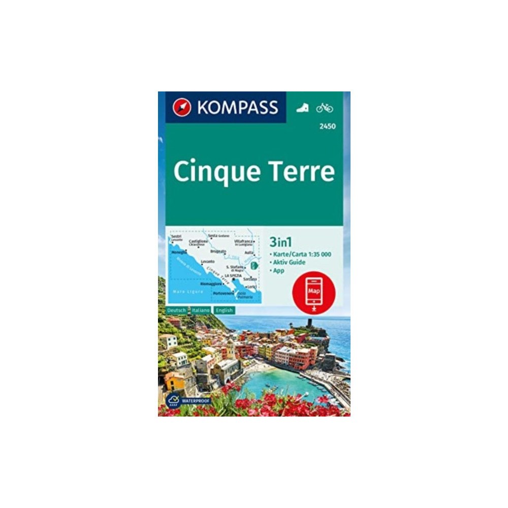 Kompass Karten GmbH Cinque Terre D/I + Aktiv Guide
