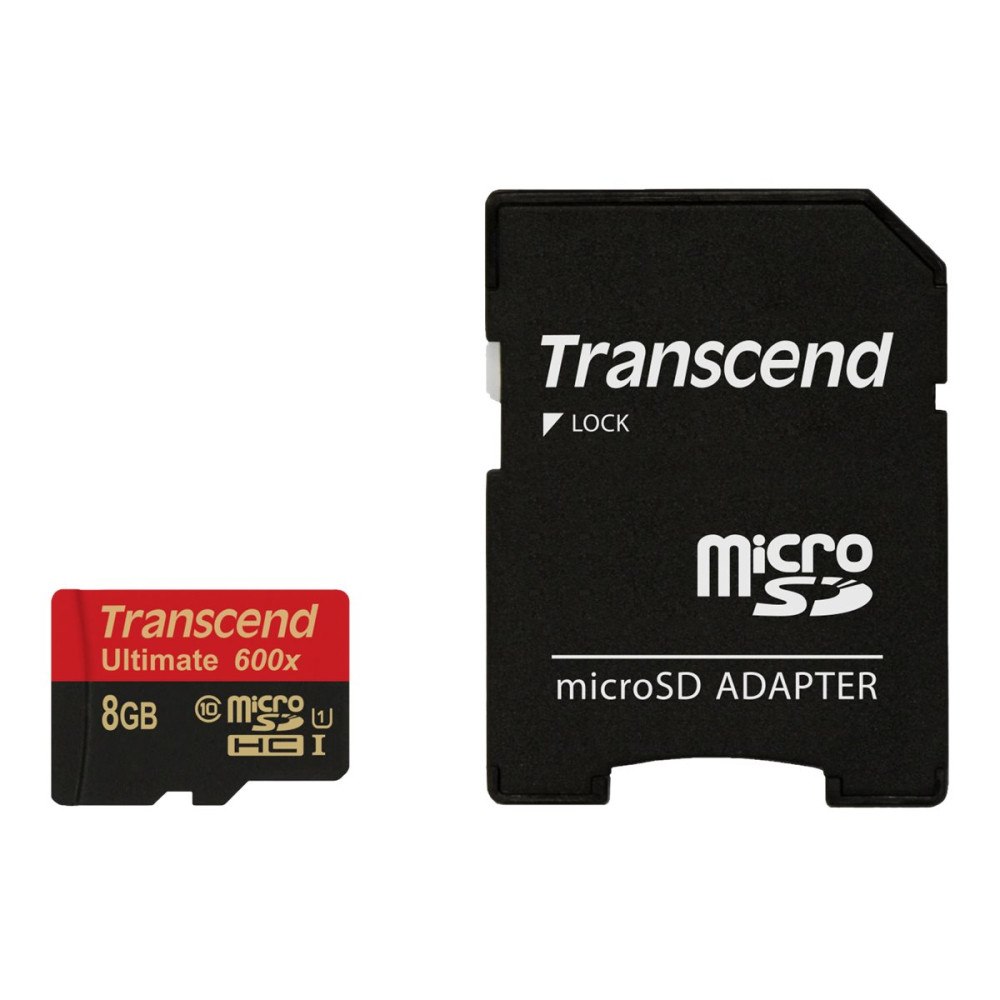Transcend Information Transcend Ultimate - flash-minneskort - 8 GB - microSDHC UHS-I