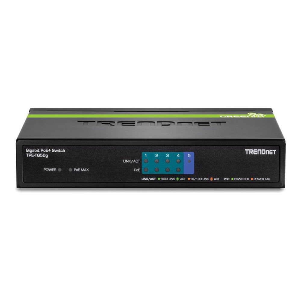 TRENDnet TRENDnet TPE TG50g - switch - 5 portar - TAA-kompatibel