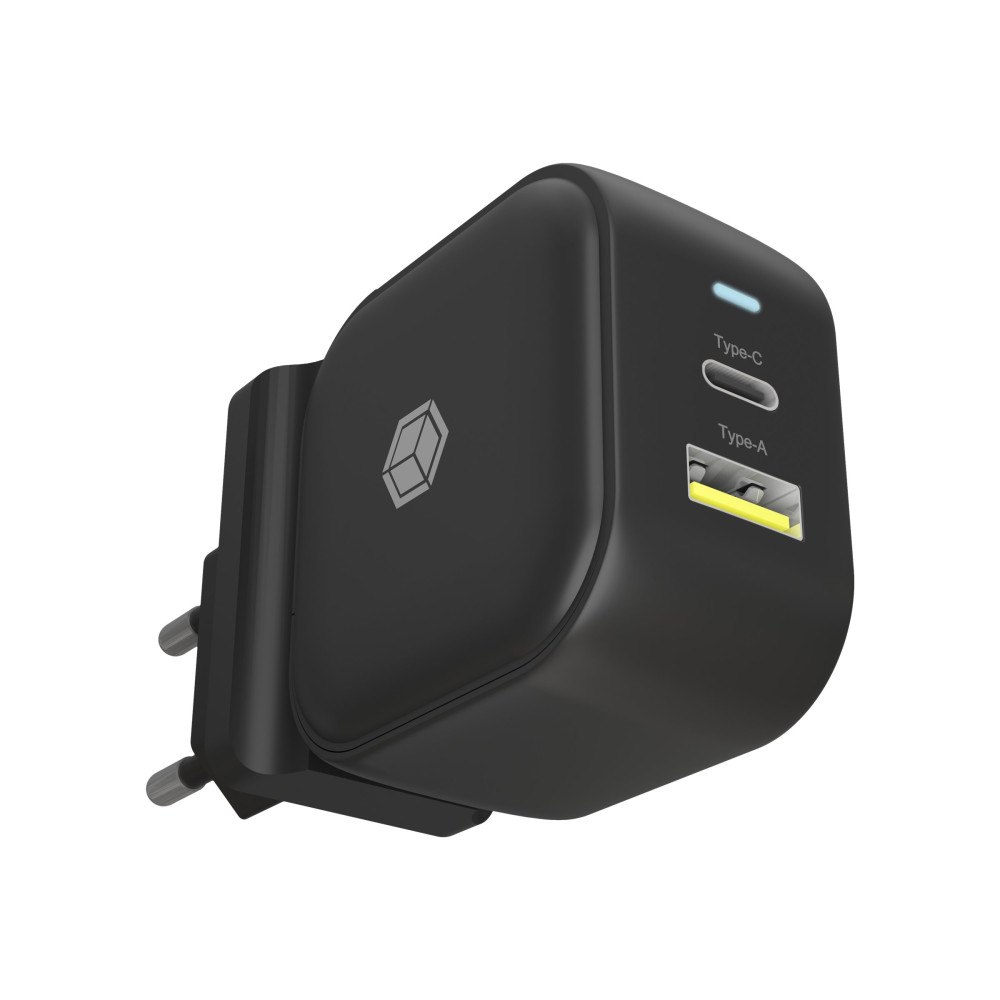 RaidSonic Technology ICY BOX IB-PS106-PD strömadapter - USB typ A, USB-C - 38 watt