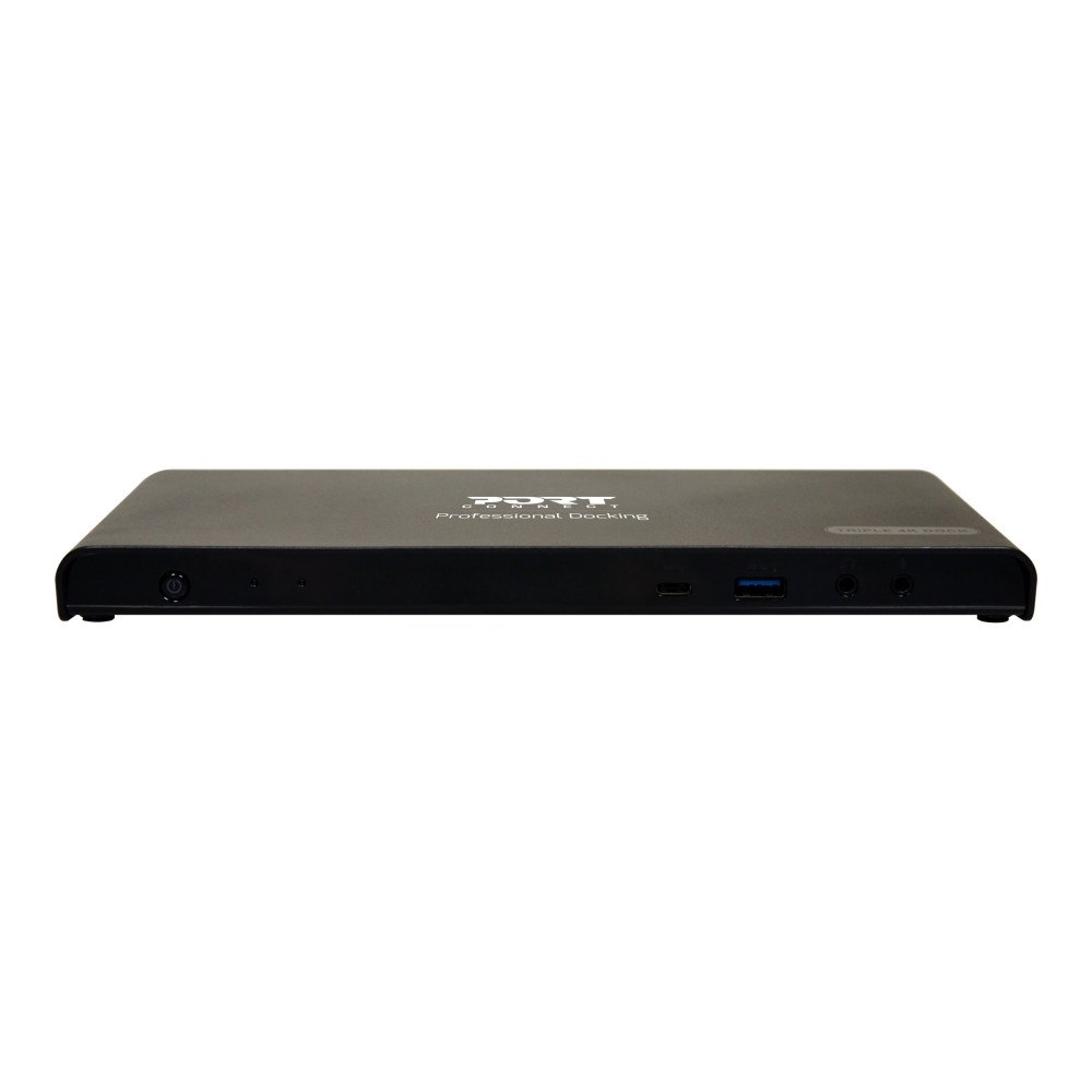 PORT Designs PORT connect DOCKING TYPE C OFFICE 3 X 4K - dockningsstation - USB-C / USB 3.0 - 1GbE
