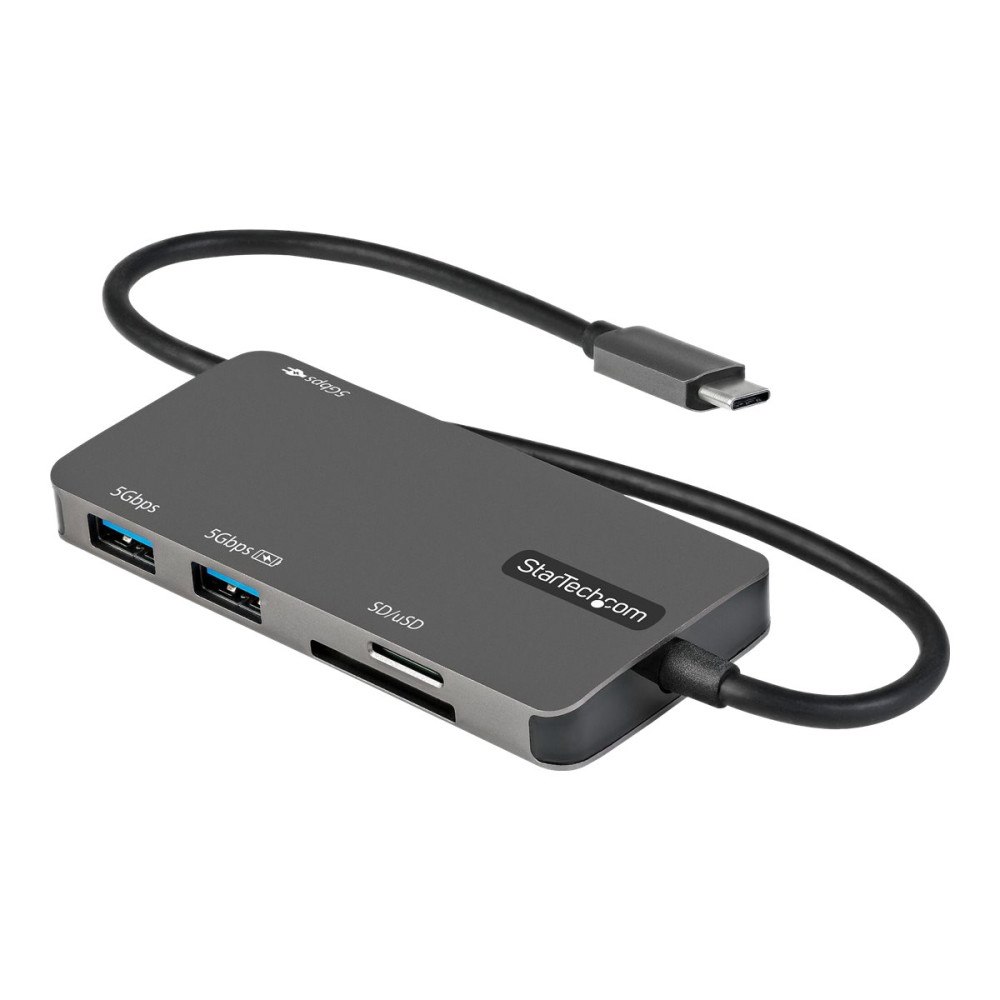 StarTech.com StarTech.com USB C-multiportadapter - USB-C till 4K HDMI, 100 W Power Delivery Pass-through, SD/MicroSD-kortplats, 3-por...