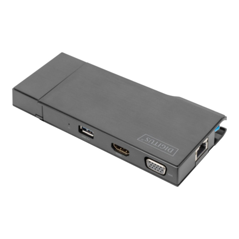 Digitus DIGITUS DA-70894 - dockningsstation - USB 3.0 - HDMI, VGA - 1GbE