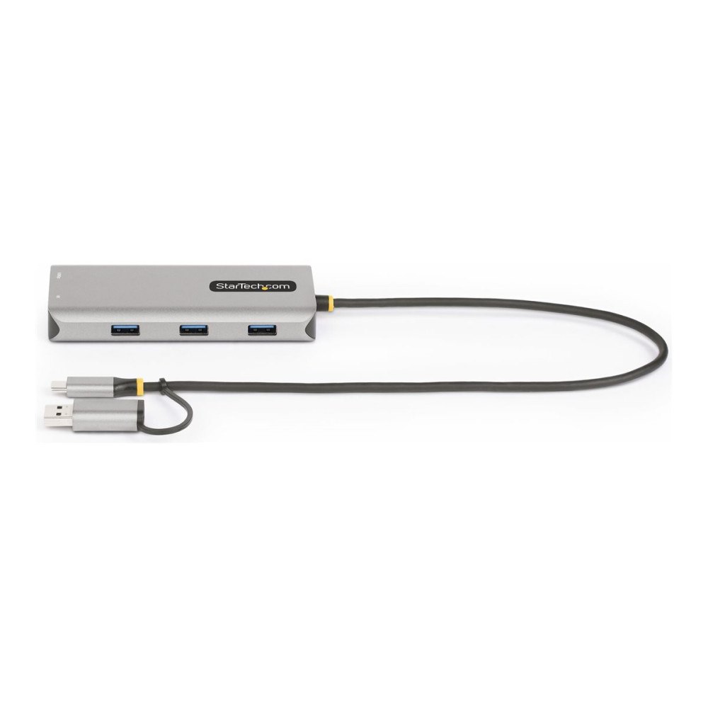 StarTech.com StarTech.com USB-C Multiport Adapter w/Attached USB-C to USB-A Dongle, Dual HDMI (4K30Hz/1080p60Hz), 3x USB-A, Mini Lapt...