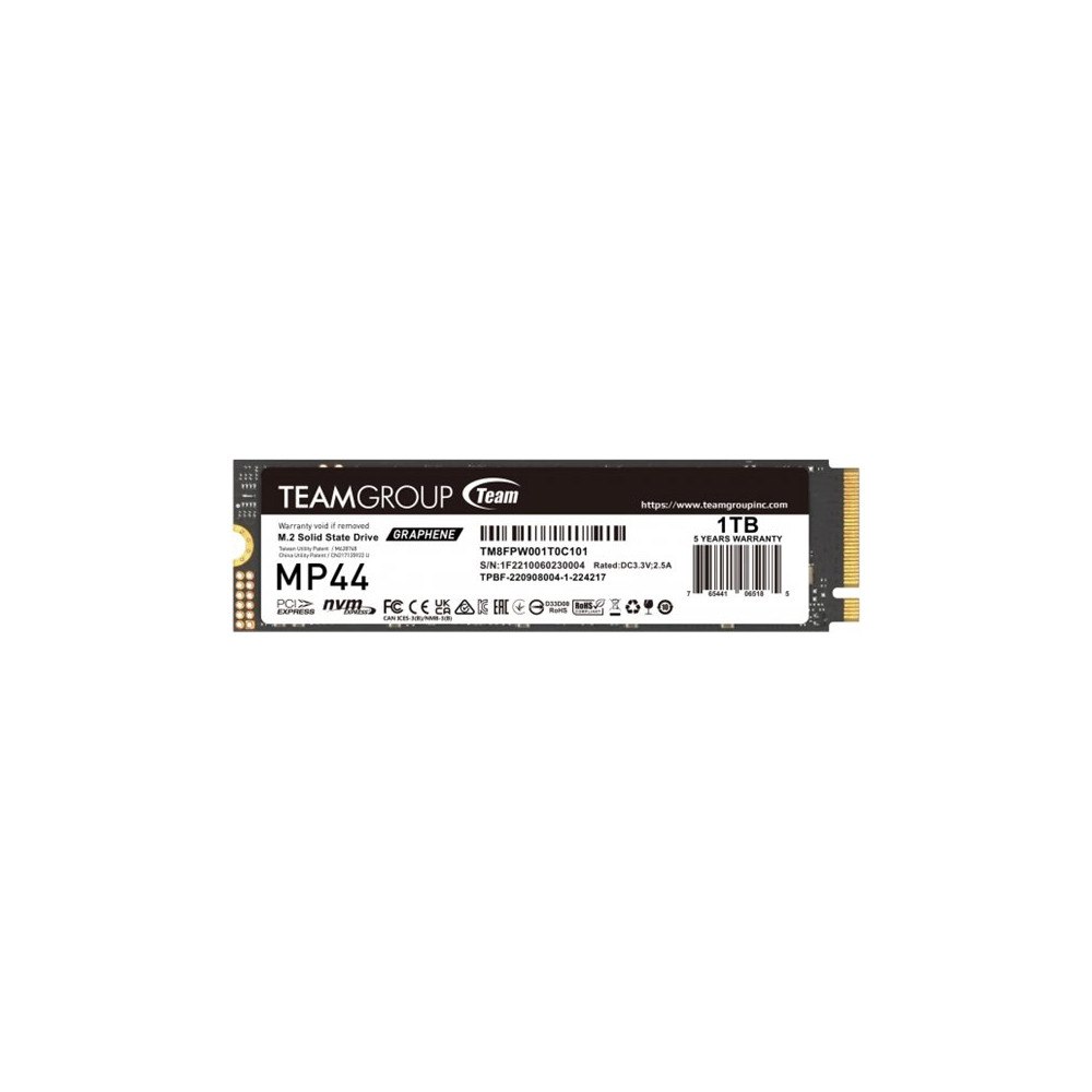 Team Group Team Group MP44 - SSD - 1 TB - PCIe 4.0 x4 (NVMe)