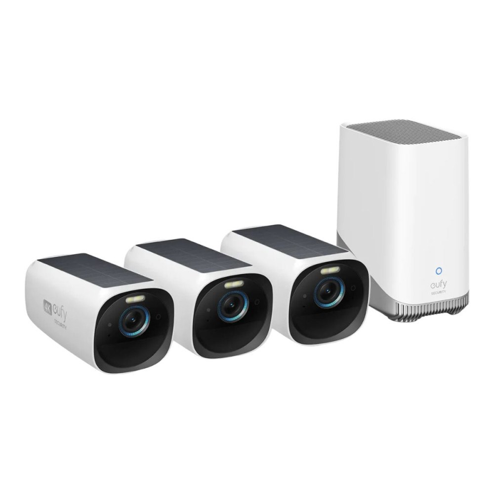Eufy eufyCam S330 (eufyCam 3) - videoserver + kamera/kameror - trådlös (Wi-Fi)