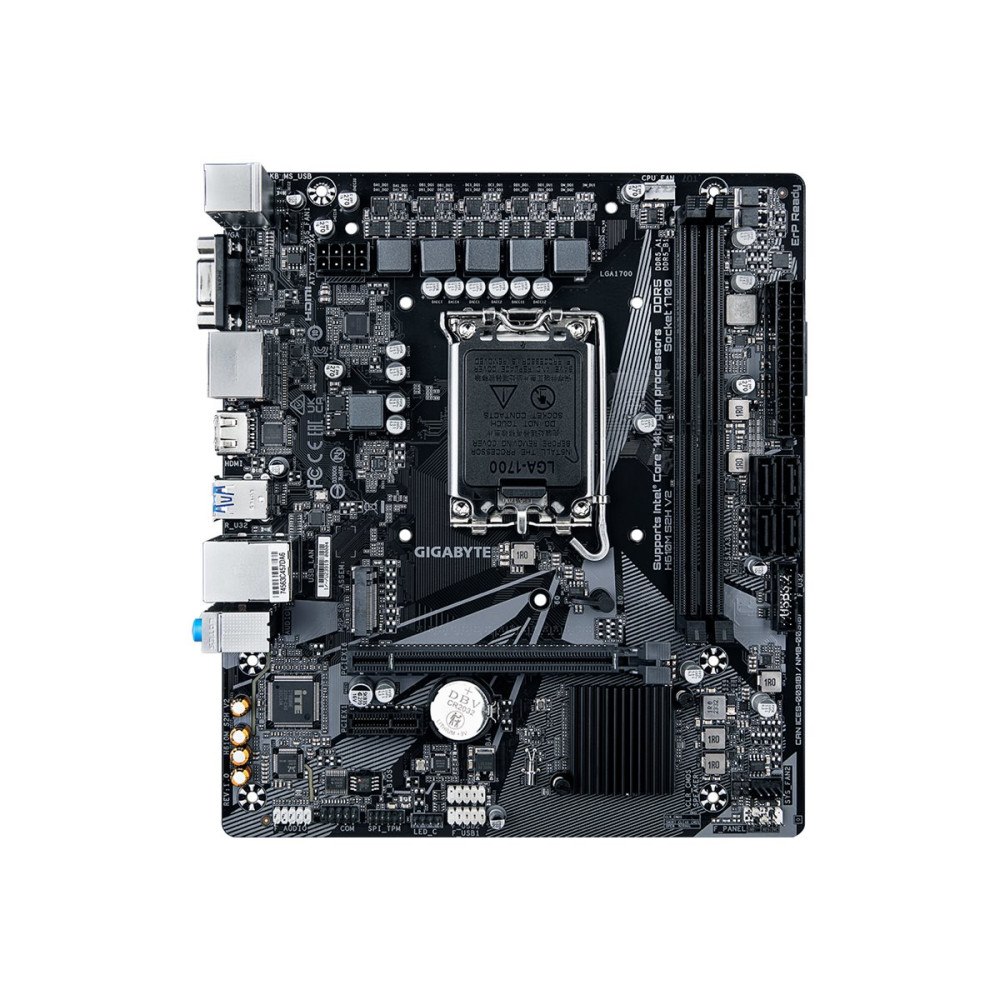 Gigabyte Technology Gigabyte H610M S2H V2 - 1.0 - moderkort - micro ATX - LGA1700-uttag - H610