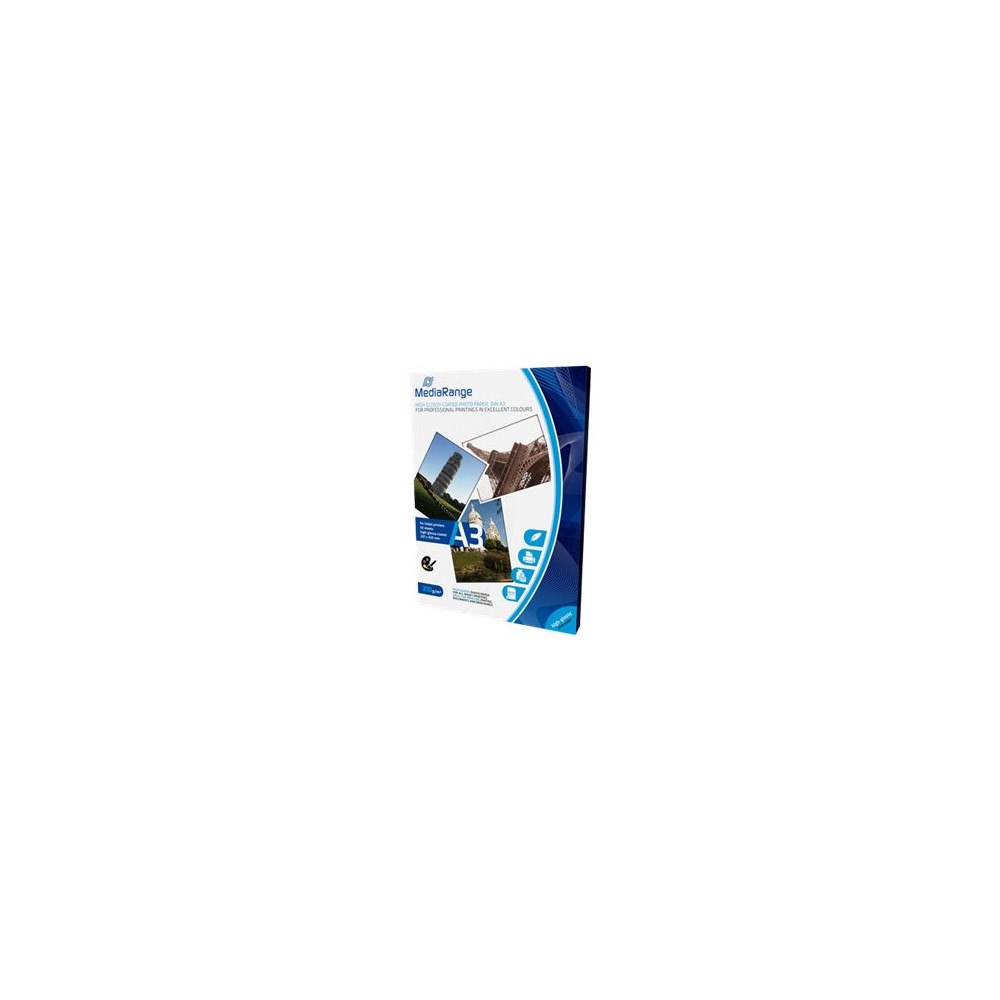 MediaRange MediaRange - fotopapper - högblank - 50 ark - A3 - 200 g/m²