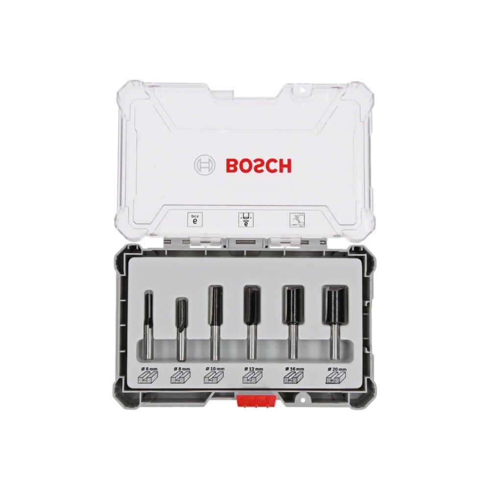 Bosch Group Bosch fräsningsskärarbit - för trä, mjuka träslag, lövträ, profiler - 6 delar