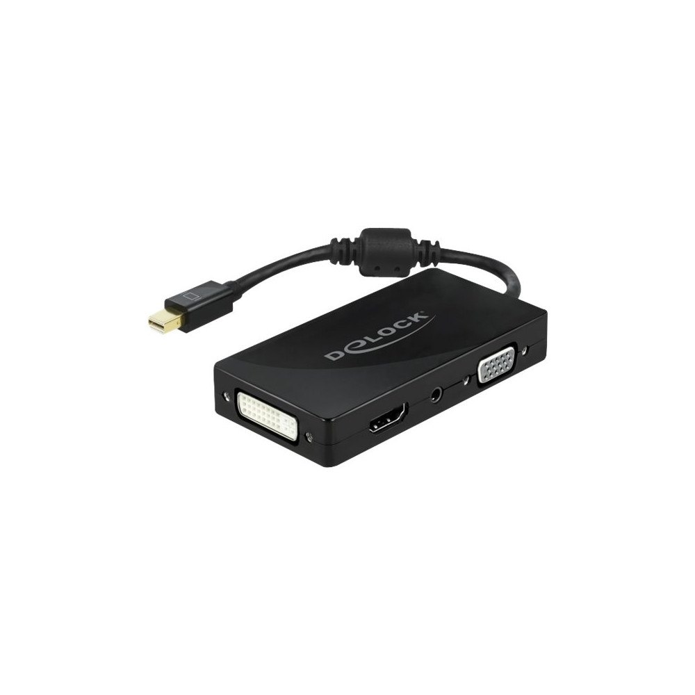 DeLOCK Delock videokort - DisplayPort / HDMI / DVI / VGA - 15 cm