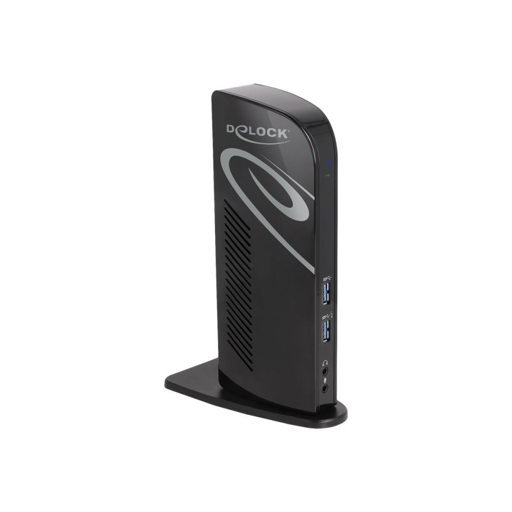 DeLOCK Delock - dockningsstation - USB 3.2 Gen1 - 2 x DP - 1GbE