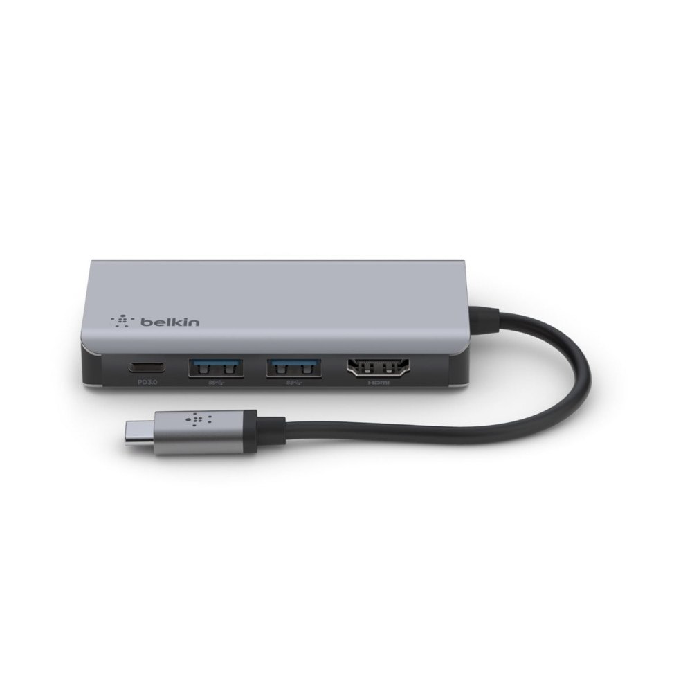 Belkin International Belkin CONNECT 4-in-1 hubbadapter för flera portar - USB-C - HDMI