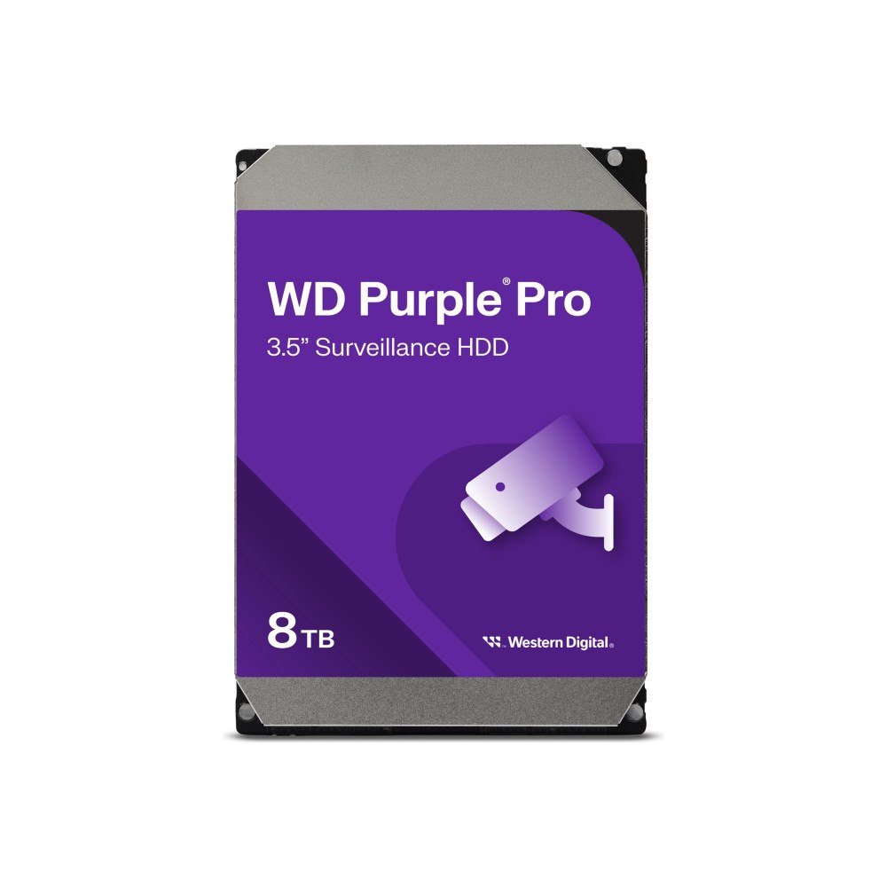 Western Digital WD Purple Pro WD8002PURP - hårddisk - 8 TB - övervakning, smart video - SATA 6Gb/s