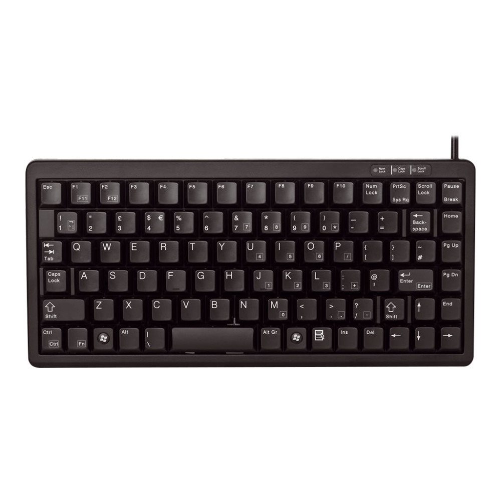 CHERRY CHERRY Compact-Keyboard G84-4100 - tangentbord - hela norden - svart Inmatningsenhet