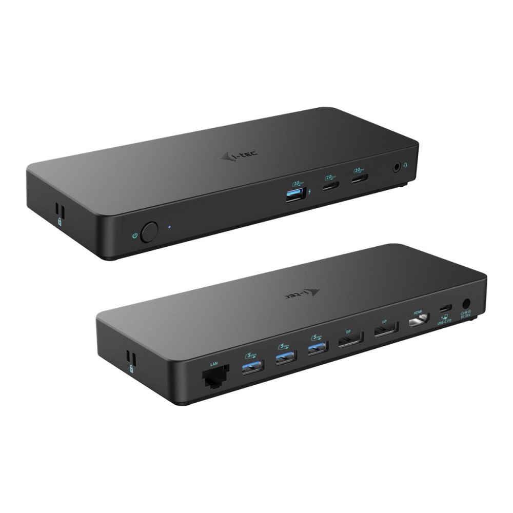 i-tec i-Tec - dockningsstation - USB-C 3.2 Gen 2 / Thunderbolt 3 / Thunderbolt 4 - HDMI, 2 x DP - 1GbE