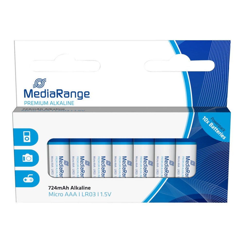 MediaRange MediaRange Premium batteri - 10 x AAA - alkaliskt