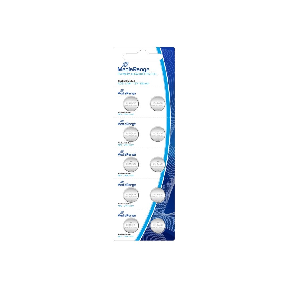 MediaRange MediaRange batteri - 10 x LR44 - alkaliskt
