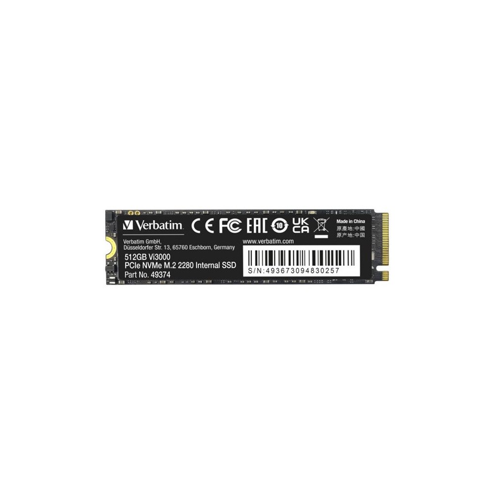 VERBATIM Verbatim Vi3000 - SSD - High Endurance - 512 GB - PCIe 3.0 x4 (NVMe)