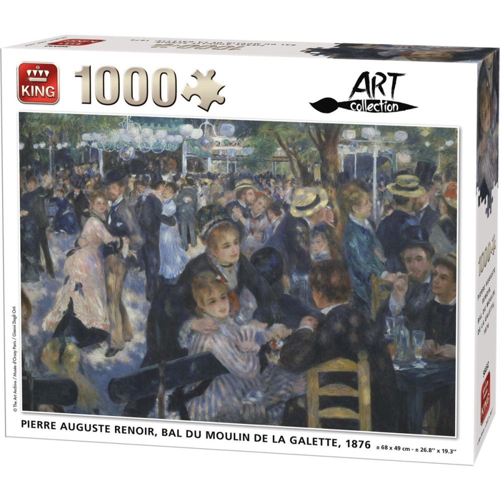 66 Books Ltd King 1000 Piece Puzzle Renoir Bal Du Moulin De La Gallette