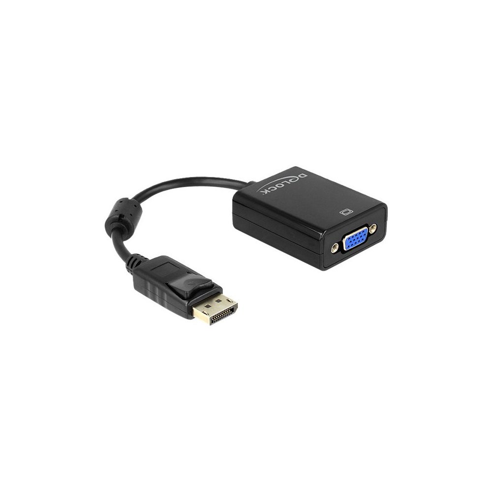 DeLOCK Delock Adapter Displayport male > VGA 15 pin female - VGA-adapter - 12.5 cm