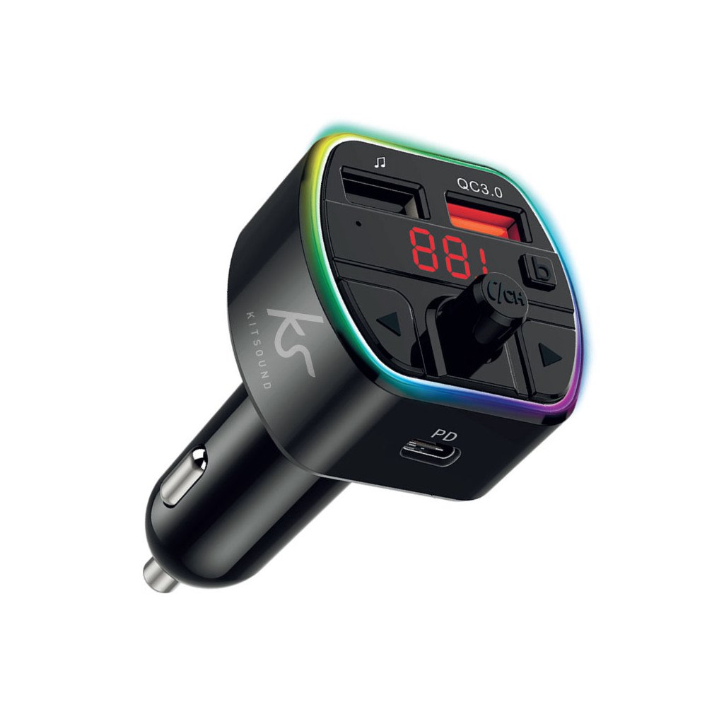 KITSOUND BT to FM Audio Converter Black