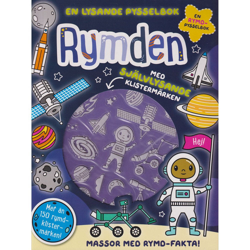 Barthelson Förlag Aktivitetsbok med lysande klistermärken - Rymden