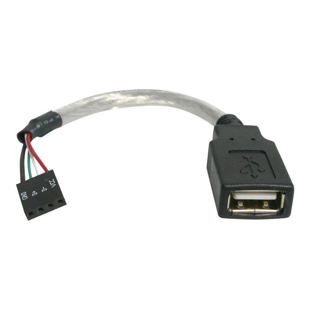 StarTech.com StarTech.com 15 cm USB 2.0-kabel - USB A-hona till USB-moderkorthuvud med 4 stift F/F - USB-kabel - USB till 4 stifts US...