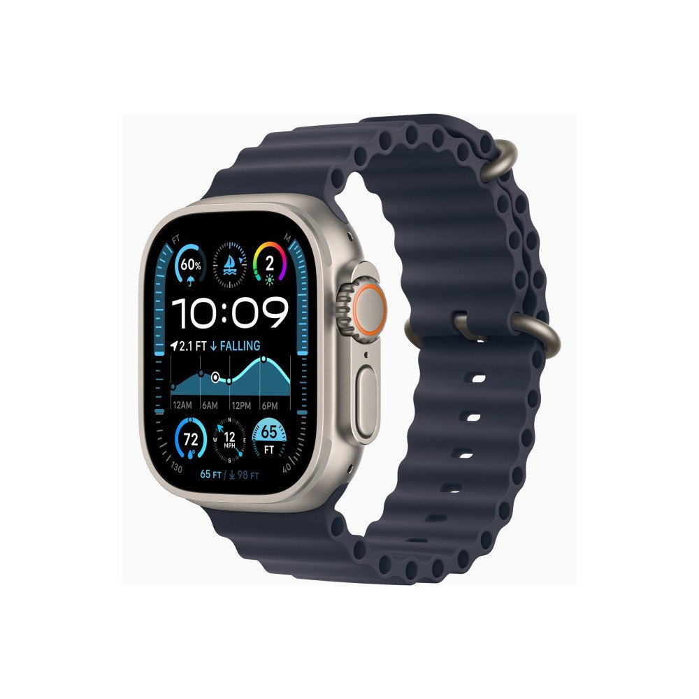 Apple Apple Watch Ultra 2 - naturlig titan - smart klocka med Ocean-band - marinblå - 64 GB