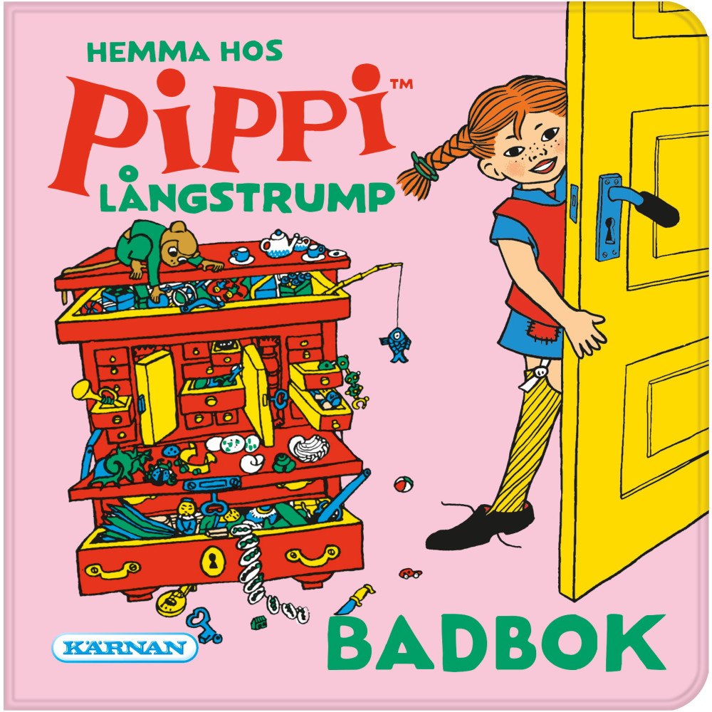 Anna Sjölin Hemma hos Pippi Långstrump : badbok (bok)
