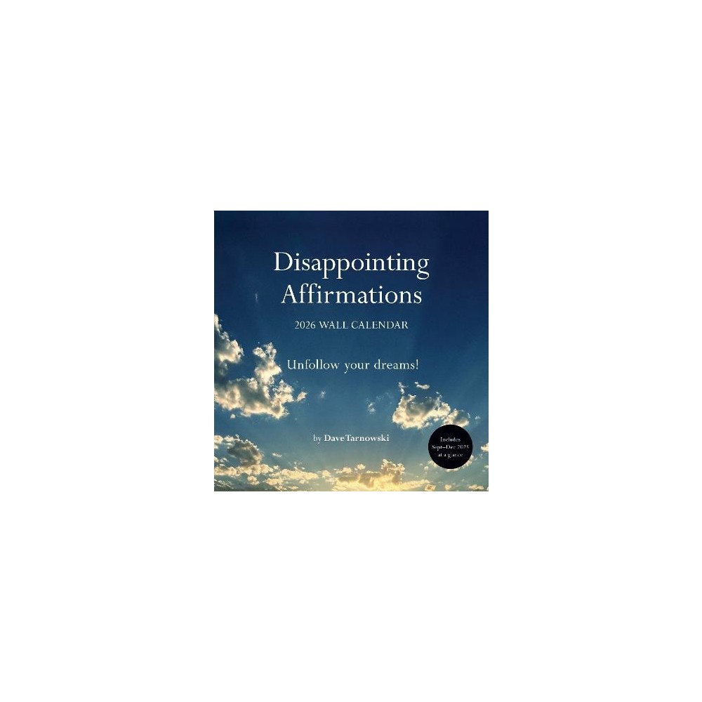 Dave Tarnowski Disappointing Affirmations 2026 Wall Calendar (bok, eng)