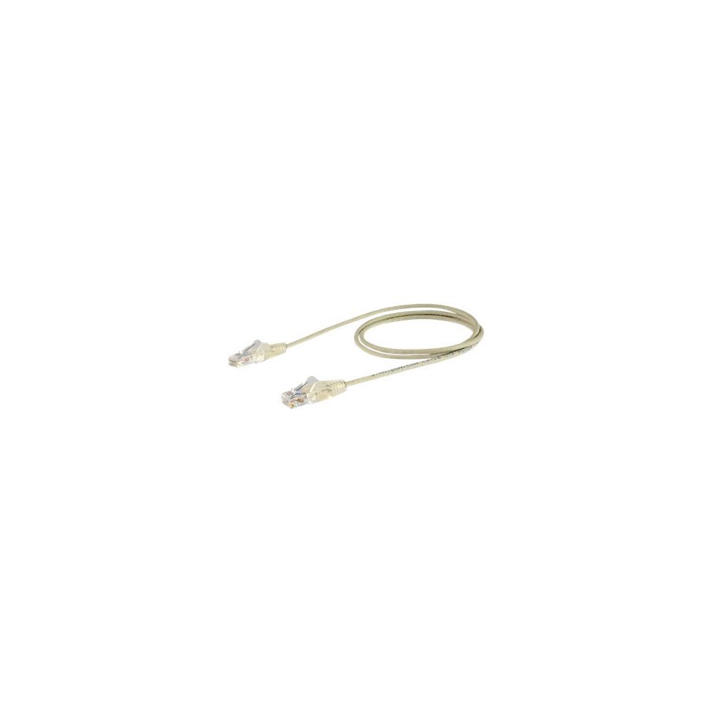 StarTech.com StarTech.com 1 m CAT6-kabel - Tunn - Ej hakfria RJ45-kontakter - Grå - patch-kabel - 1 m - grå