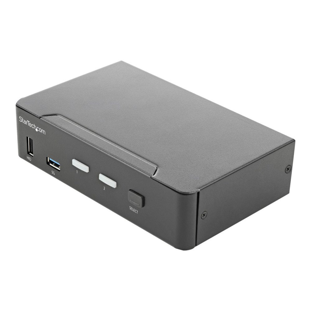 StarTech.com StarTech.com 2-ports HDMI KVM-switch - En skärm 4K 60 Hz Ultra HD HDR - Desktop HDMI 2.0 KVM-switch med 2 portar USB 3.0...