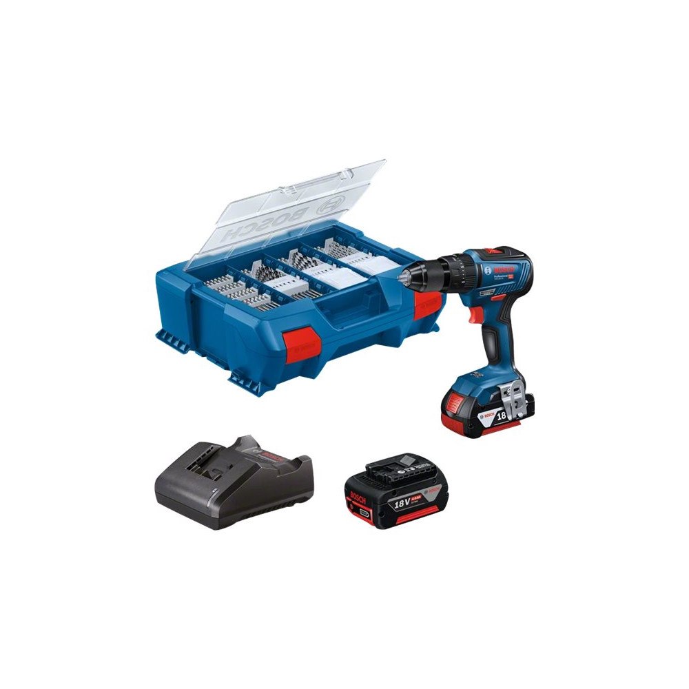 Bosch Group Bosch GSB Professional 18V-55 - borr/drivare - sladdlös - 2 hastigheter - 2 batterier