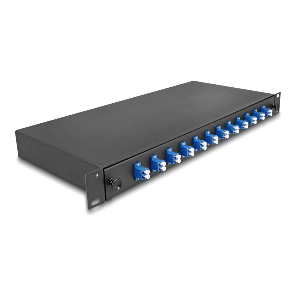 DeLOCK Delock fiberoptisk skarvlåda - 1U - 19" - OS2, complete assembled