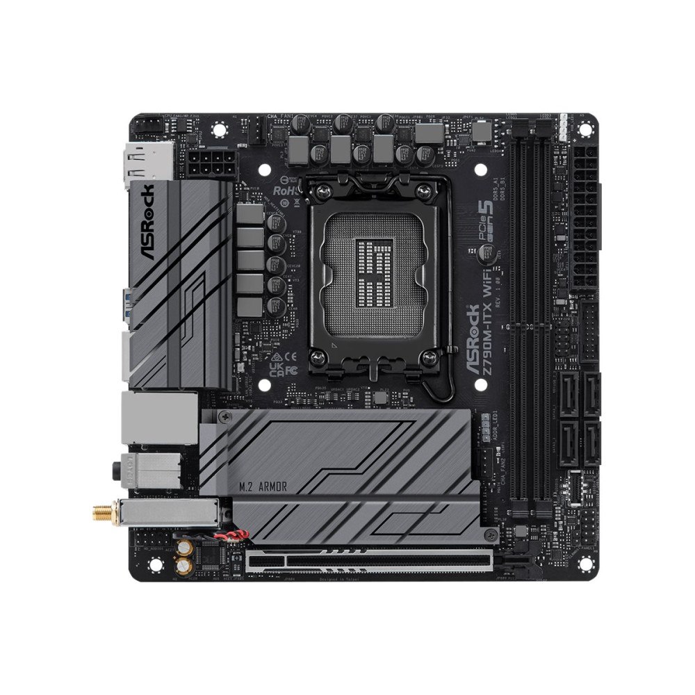ASRock ASRock Z790M-ITX WiFi - moderkort - mini ITX - LGA1700-uttag - Z790