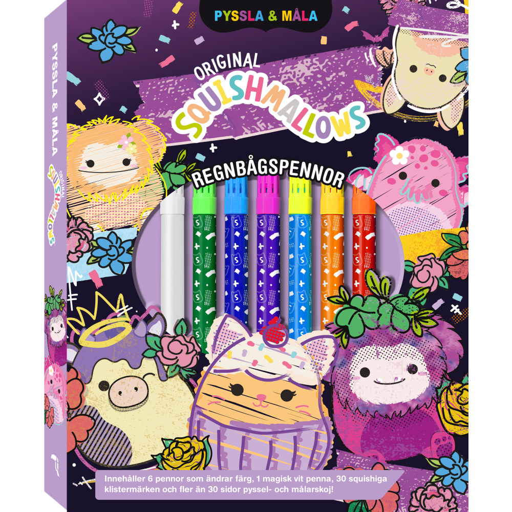 Tukan Förlag Pyssla och måla Squishmallows (lila) (bok)