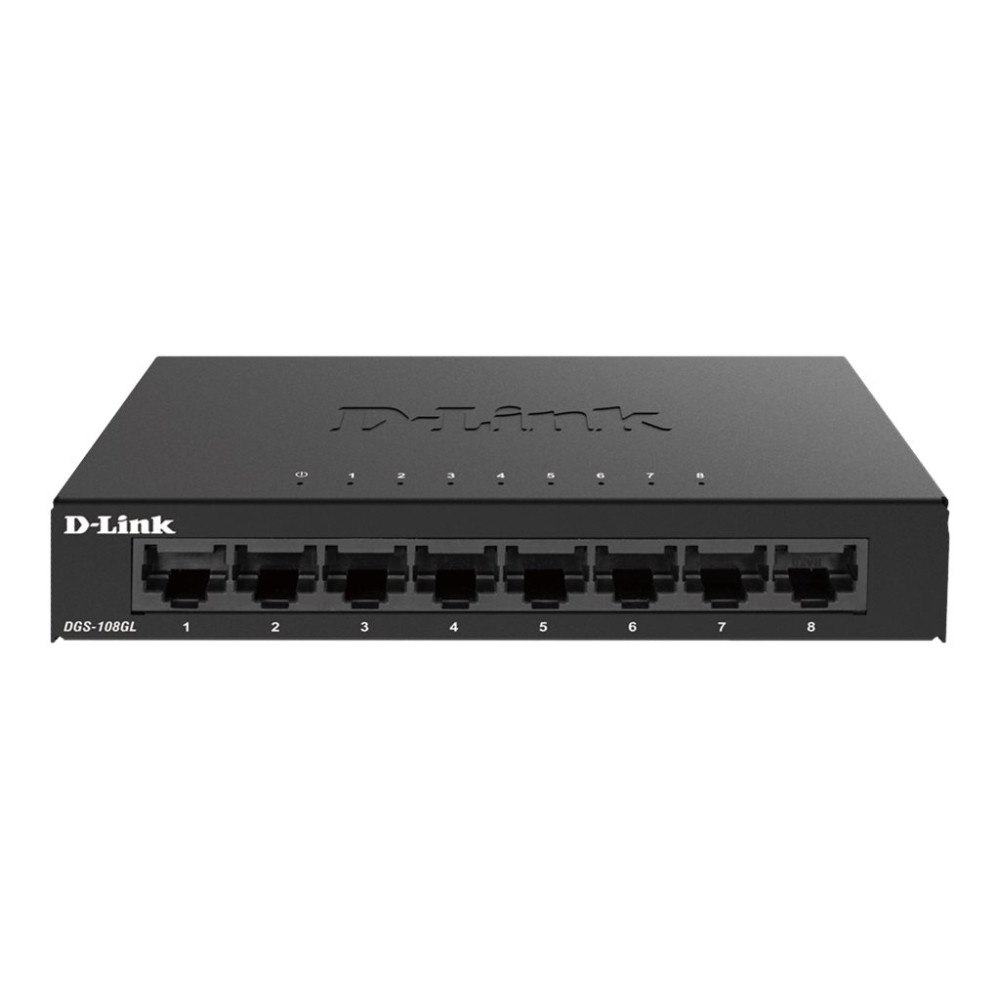D-Link D-Link DGS 108GL - switch - 8 portar - ohanterad