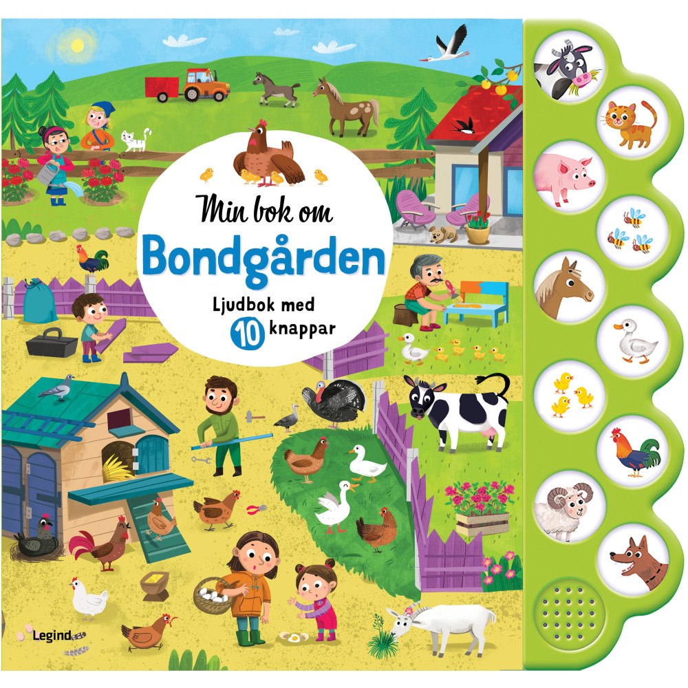 Michael Boguslaw Bondgården : ljudbok med 10 knappar (bok, board book)
