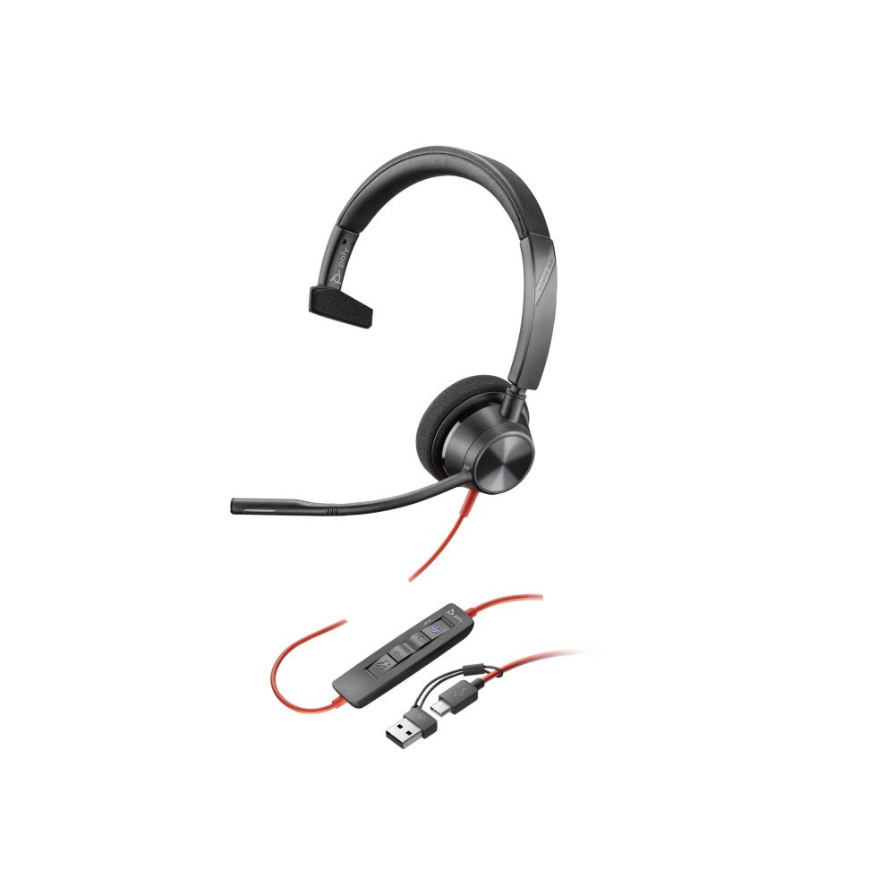 Hewlett-Packard Poly Blackwire 3310 - headset - USB-A