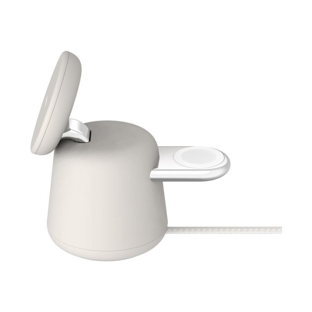 Belkin International Belkin BoostCharge Pro 2-in-1 trådlöst laddställ - med MagSafe - + växelströmsadapter - 15 Watt - MFI-certifierad