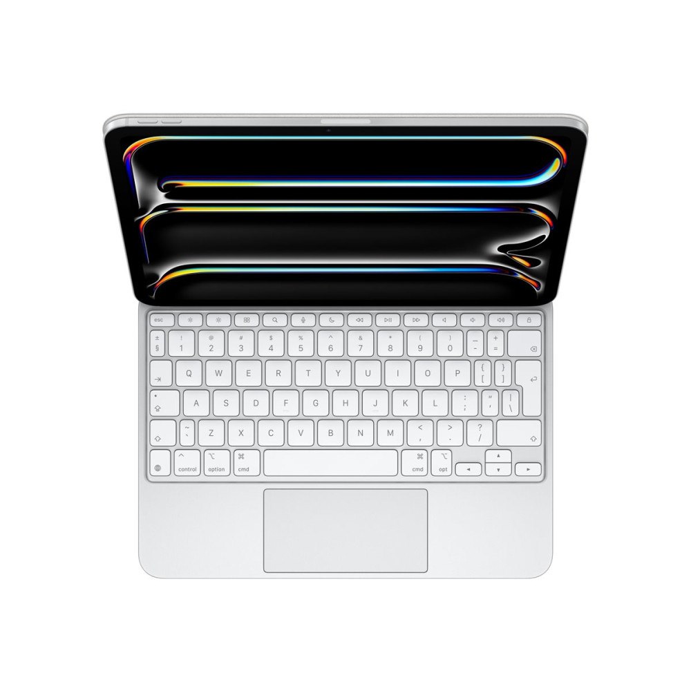 Apple Apple Magic Keyboard - tangentbord och foliefodral - med pekdyna - QWERTY - internationell engelska - vit Inmatningsenhe...